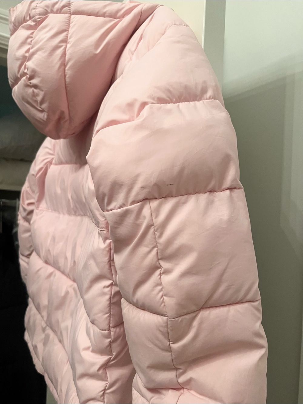 Columbia Light Pink Girls Puffer Jacket with Hood - Big Kids size medium 10 /12 - Picture 10 of 12